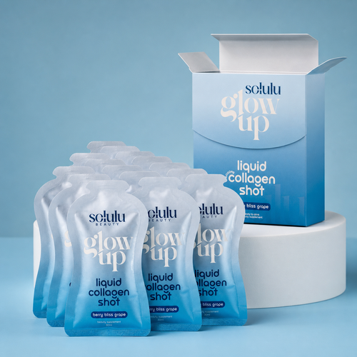 Solulu Glow Up Liquid Collagen Shot + Oral Sunblock