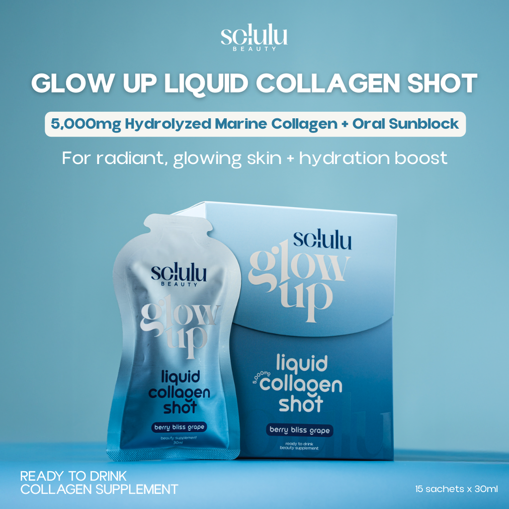 Solulu Glow Up Liquid Collagen Shot + Oral Sunblock