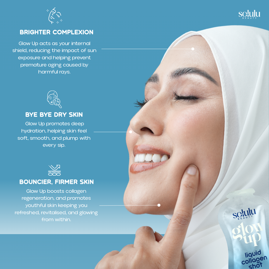 Solulu Glow Up Liquid Collagen Shot + Oral Sunblock