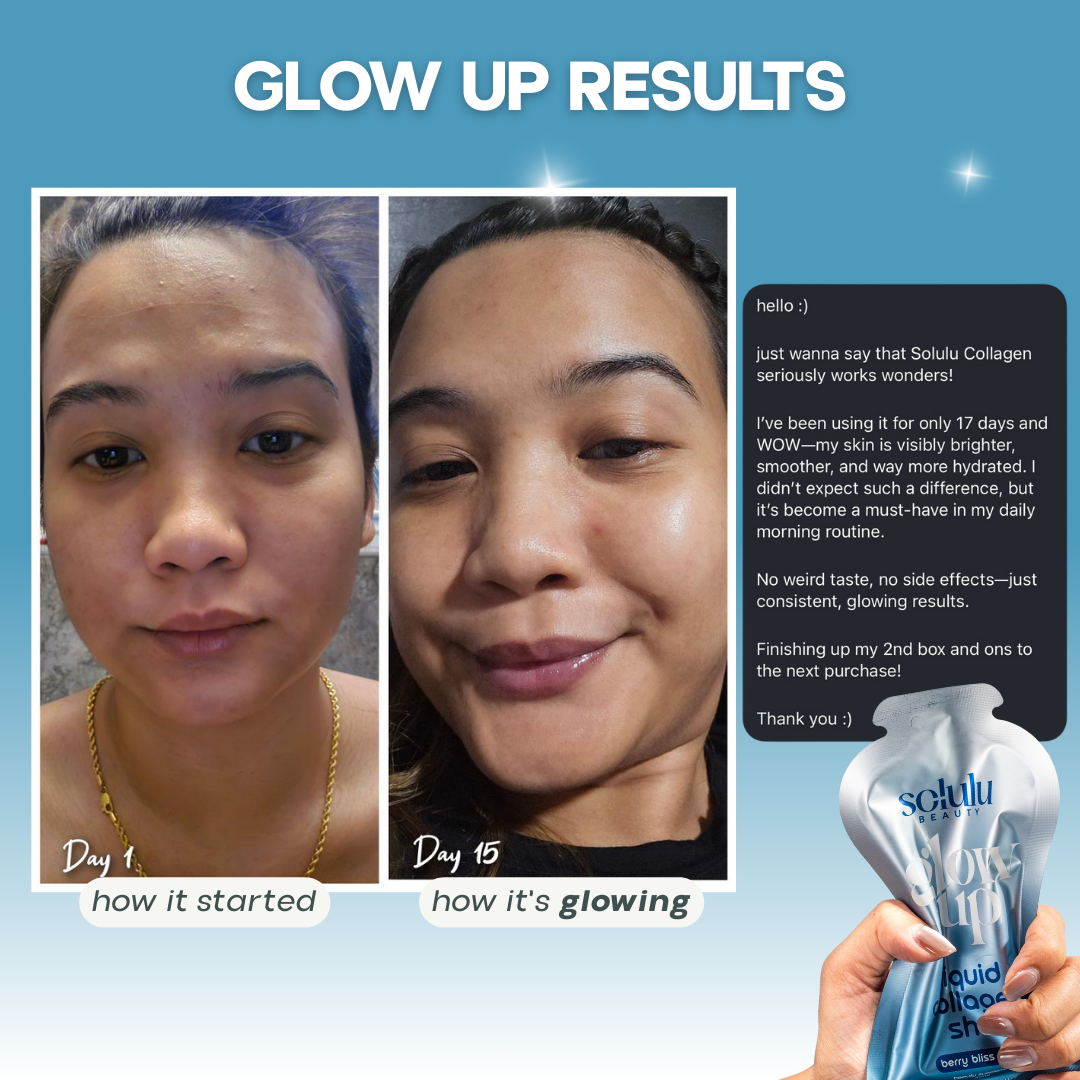 Solulu Glow Up Liquid Collagen Shot + Oral Sunblock